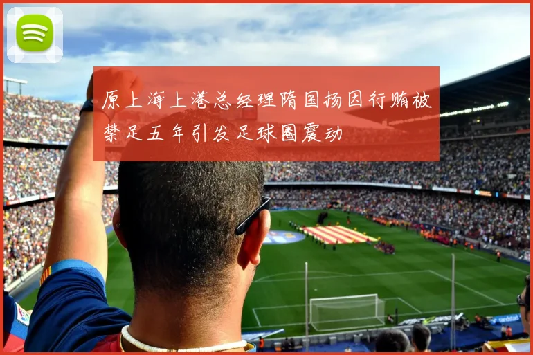 原上海上港总经理隋国扬因行贿被禁足五年引发足球圈震动
